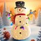 Christmas LED Snowman Decoration, 200 LED Lights, Weatherproof & Durable Design